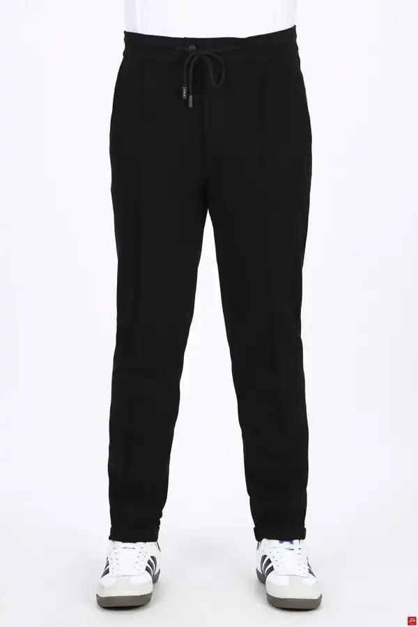 شلوار اسلش مردانه اسلیم مشکی جی پی ای JPA کد 03444