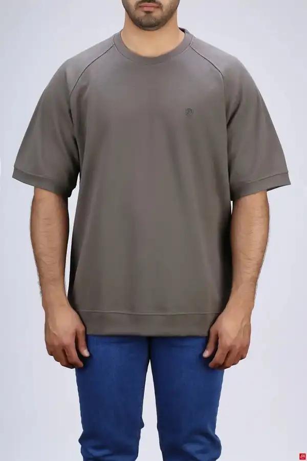 تی شرت مردانه یقه گرد سبز تیره جی پی ای JPA کد 03467