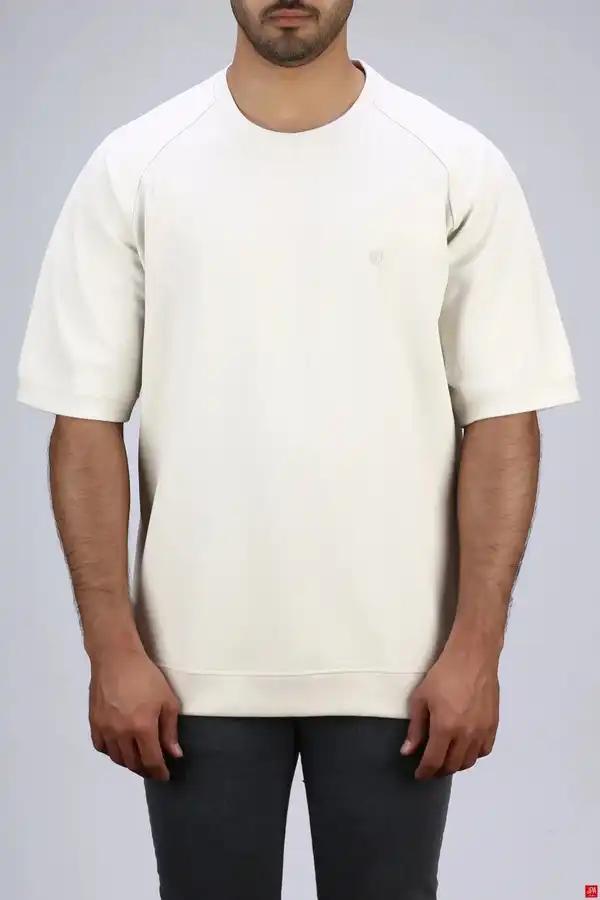 تی شرت مردانه یقه گرد استخوانی جی پی ای JPA کد 03467