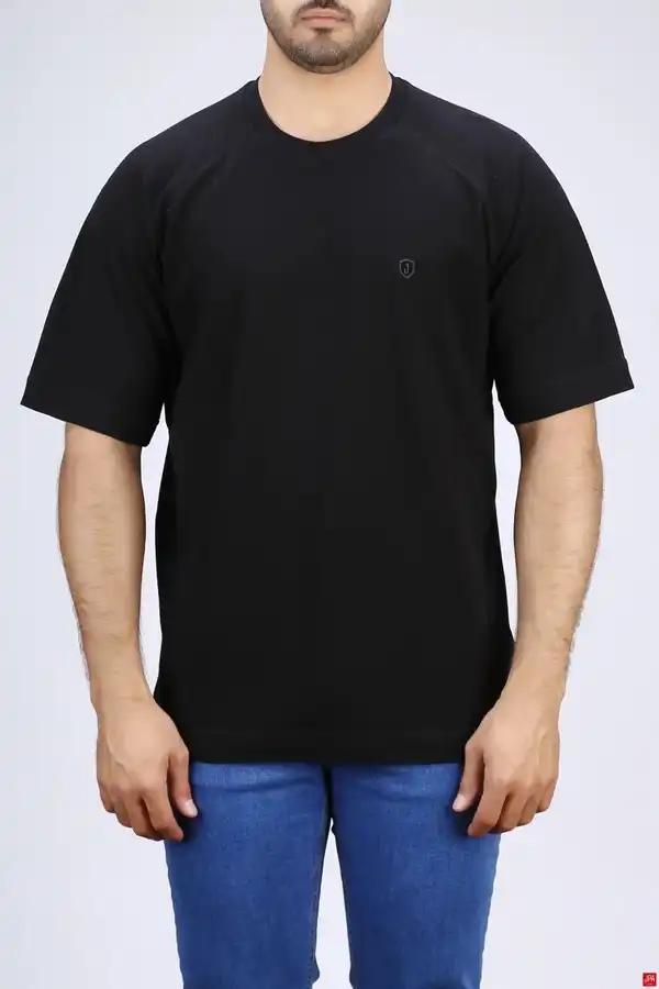 تی شرت مردانه یقه گرد مشکی جی پی ای JPA کد 03512
