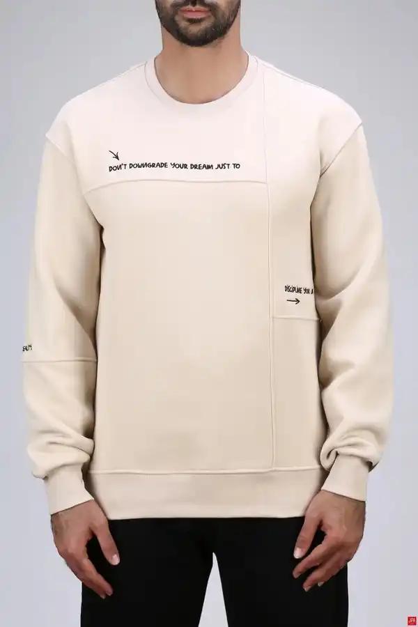 بلوز مردانه دورس کرم روشن جی پی ای JPA کد 04036