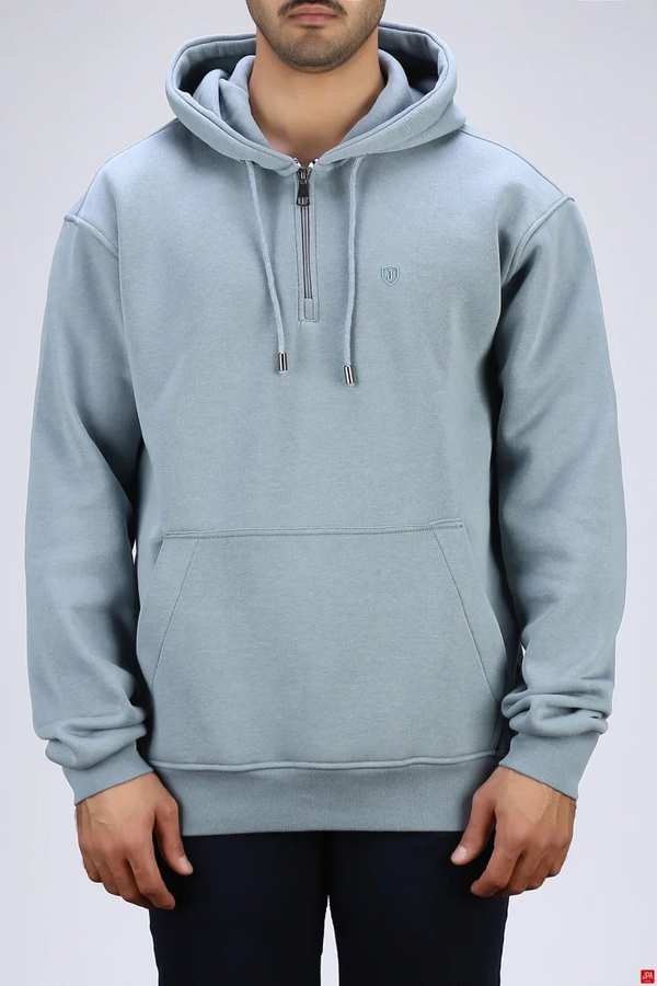 هودی مردانه دورس کلاهدار آبی روشن جی پی ای JPA کد 04035