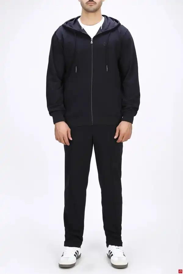 ست سویشرت و شلوار مردانه سرمه ای جی پی ای JPA کد 04055