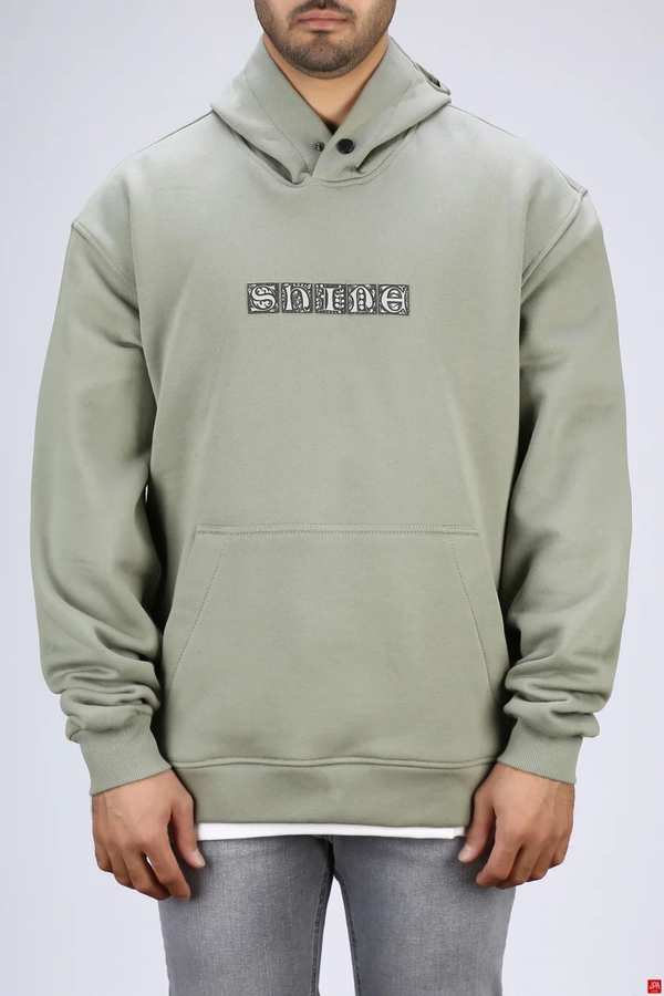 هودی مردانه دورس کلاهدار سبز روشن جی پی ای JPA کد 03498