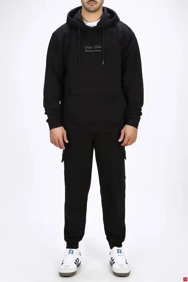 هودی مردانه دورس اسپرت مشکی جی پی ای JPA کد 04006