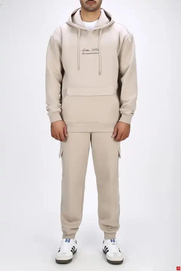 هودی مردانه دورس اسپرت خاکی جی پی ای JPA کد 04006