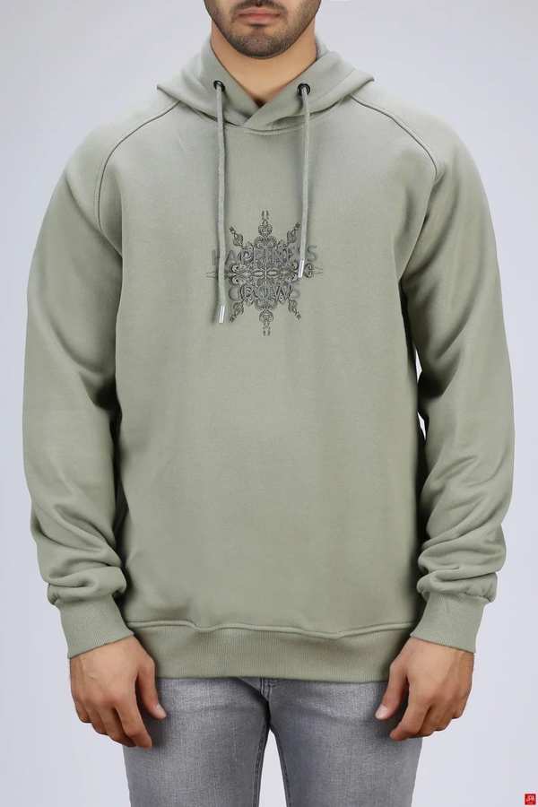 هودی مردانه دورس کلاهدار سبز روشن جی پی ای JPA کد 03540