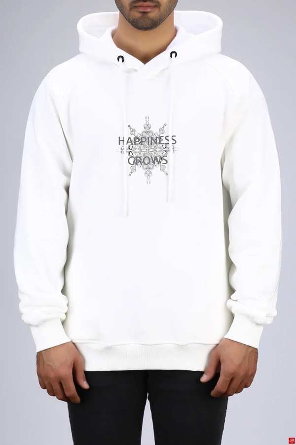 هودی مردانه دورس کلاهدار شیری جی پی ای JPA کد 03540