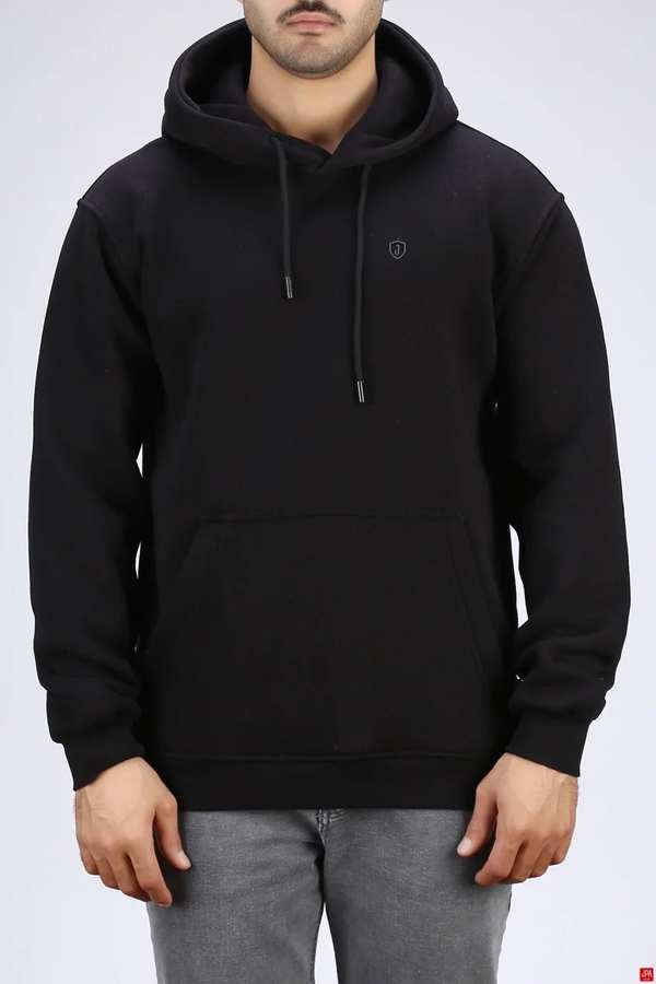 هودی مردانه دورس کلاهدار مشکی جی پی ای JPA کد 04007