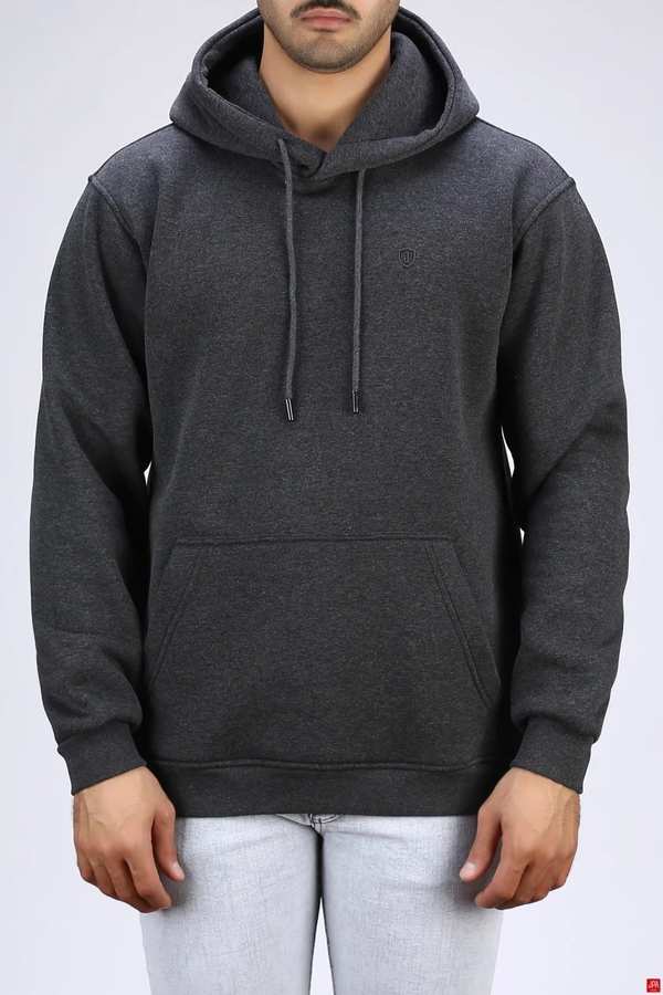 هودی مردانه دورس کلاهدار ملانژ تیره جی پی ای JPA کد 04007