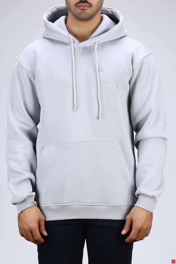 هودی مردانه دورس کلاهدار طوسی روشن جی پی ای JPA کد 04007