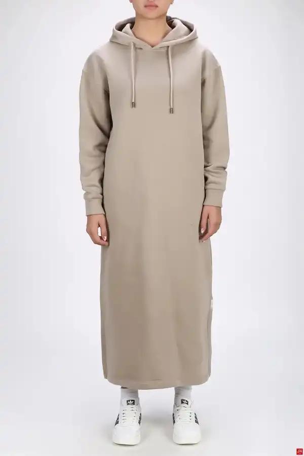 هودی بلند زنانه دورس کلاهدار آزاد نسکافه ای جی پی ای JPA کد 04047