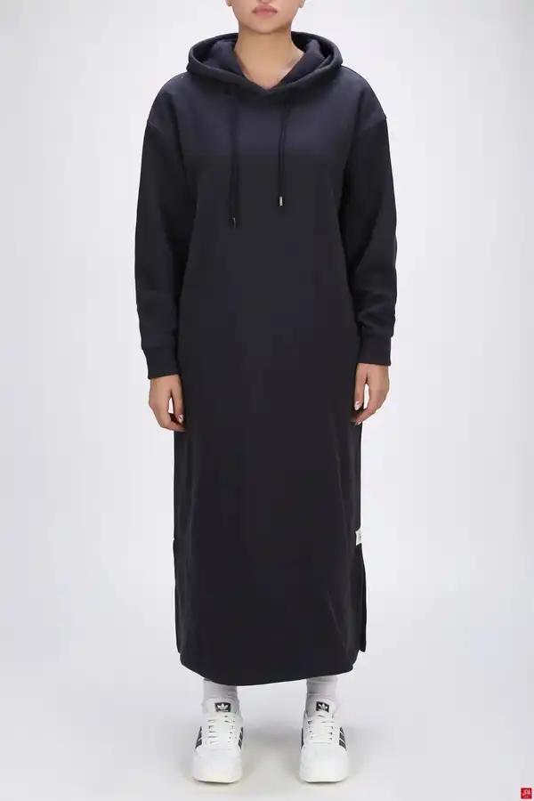 هودی بلند زنانه دورس کلاهدار آزاد زغالی جی پی ای JPA کد 04047