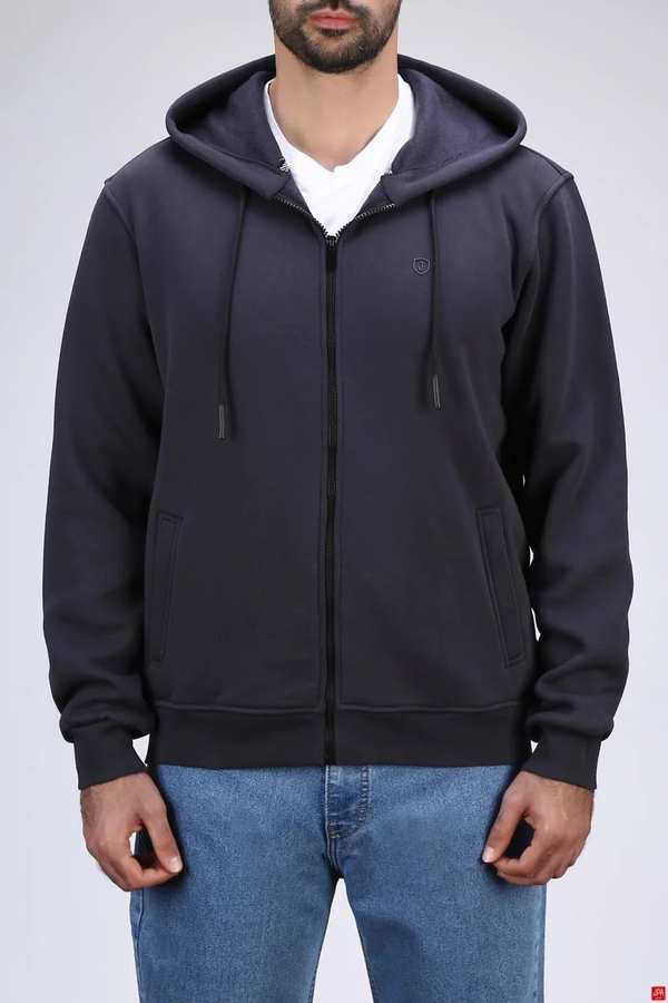 سویشرت مردانه دورس کلاهدار زغالی جی پی ای JPA کد 04030