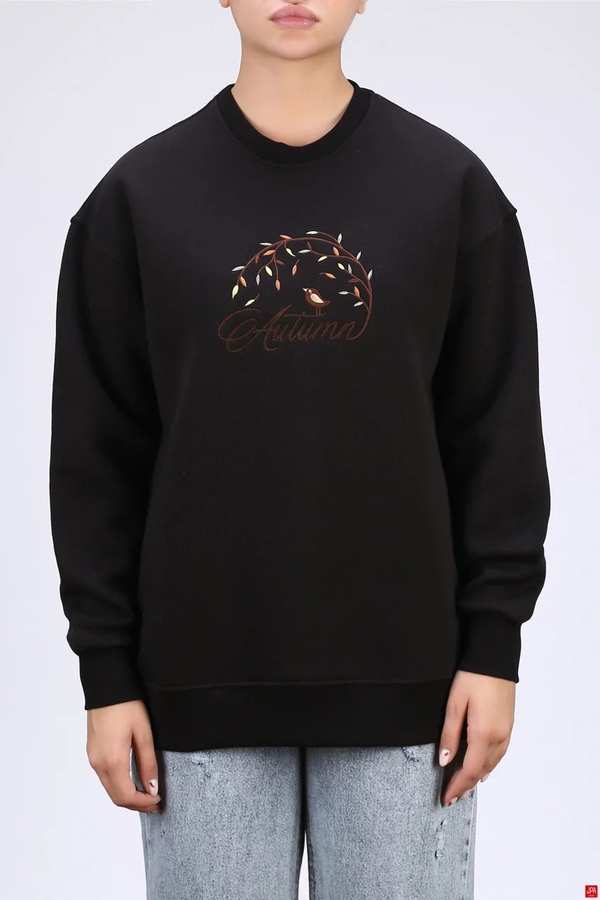 هودی زنانه دورس کلاهدار مشکی جی پی ای JPA کد 04077