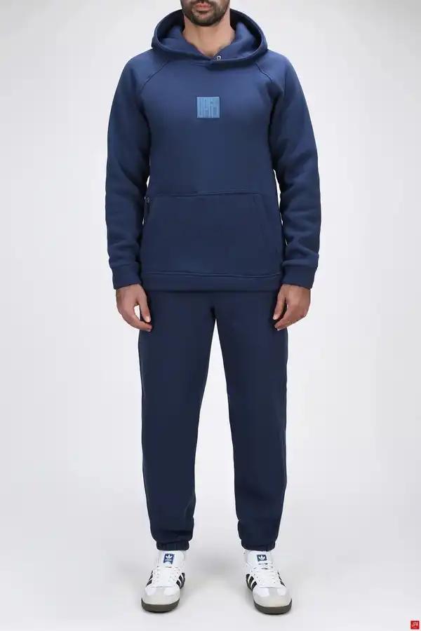 ست هودی و شلوار مردانه دورس رگولار آبی تیره جی پی ای JPA کد 04005