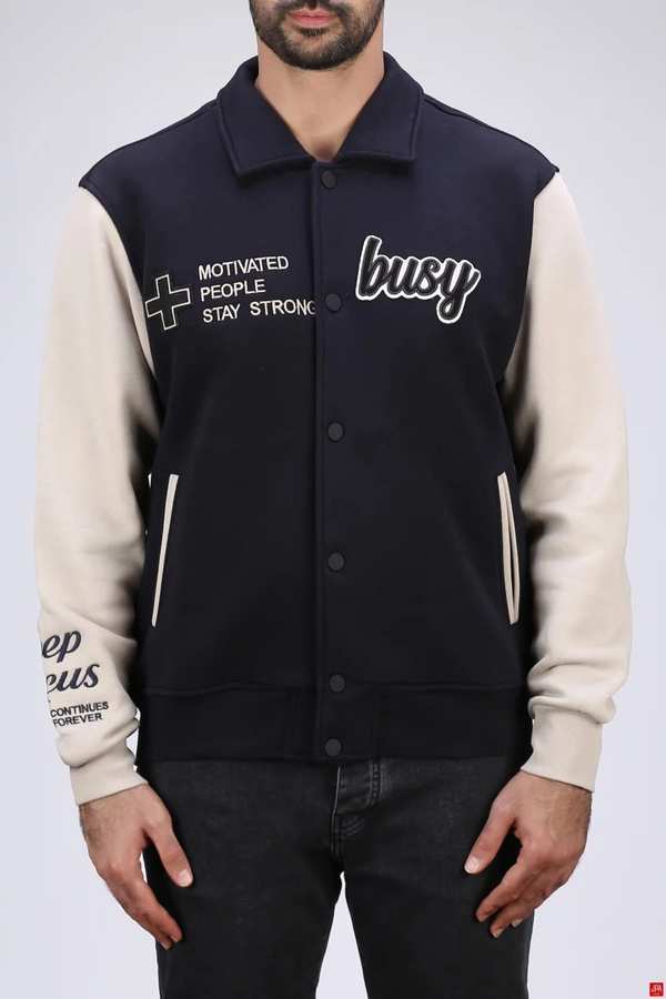 سویشرت بامبر مردانه دورس سرمه ای جی پی ای JPA کد 04015