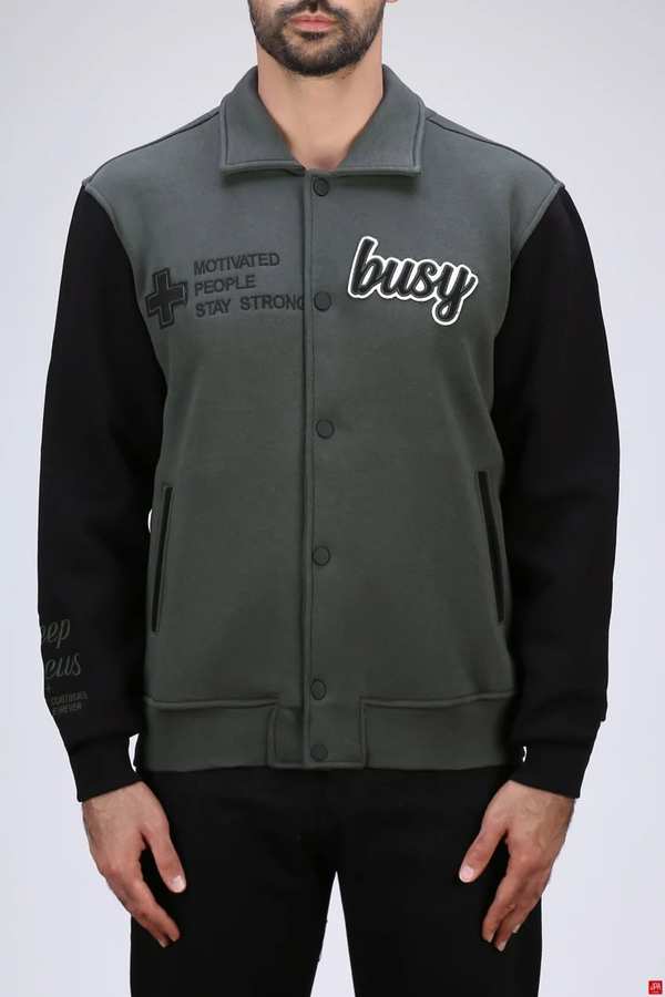 سویشرت بامبر مردانه دورس سبز تیره جی پی ای JPA کد 04015