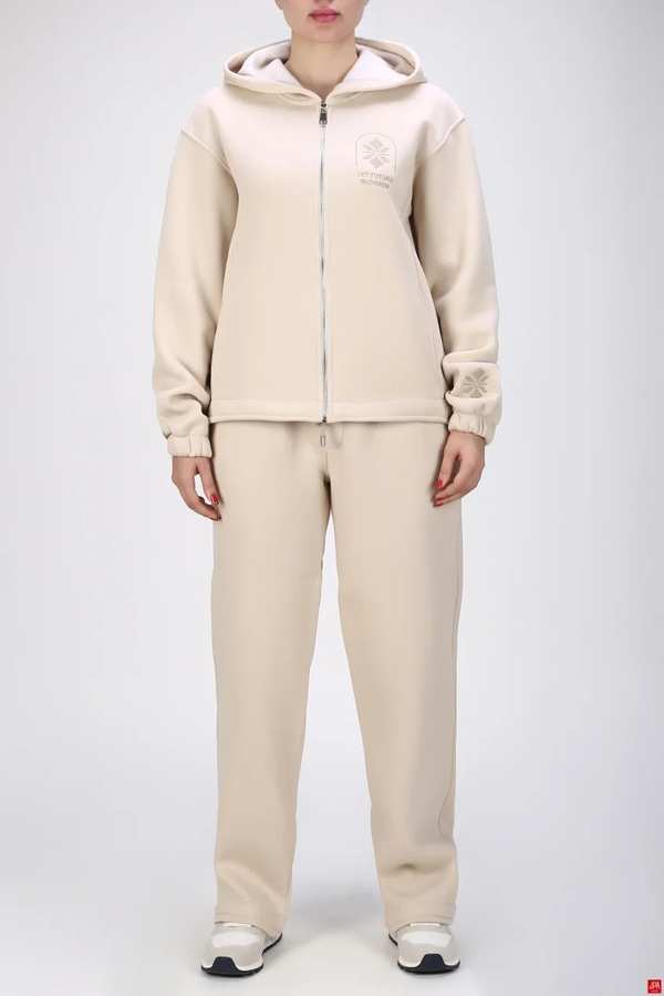 ست سویشرت و شلوار زنانه دورس رگولار کرم روشن جی پی ای JPA کد 04059