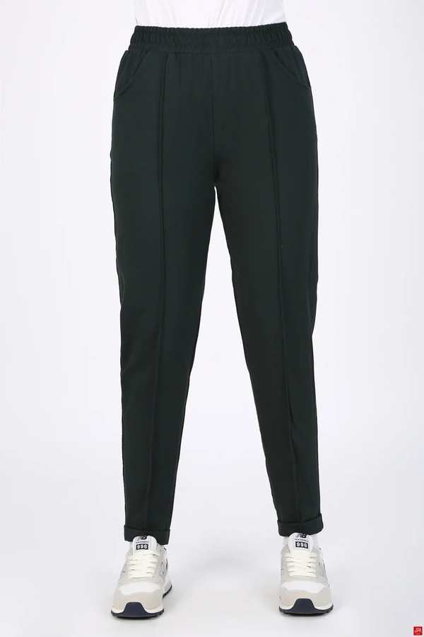 شلوار اسلش زنانه اسلیم سبز تیره جی پی ای JPA کد 04113