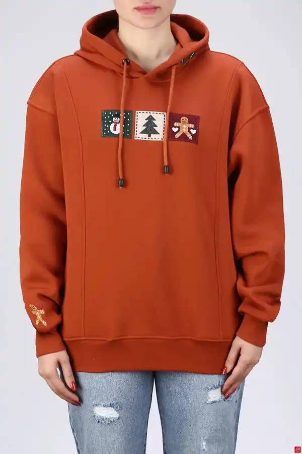 هودی زنانه آجری جی پی ای JPA کد 04080