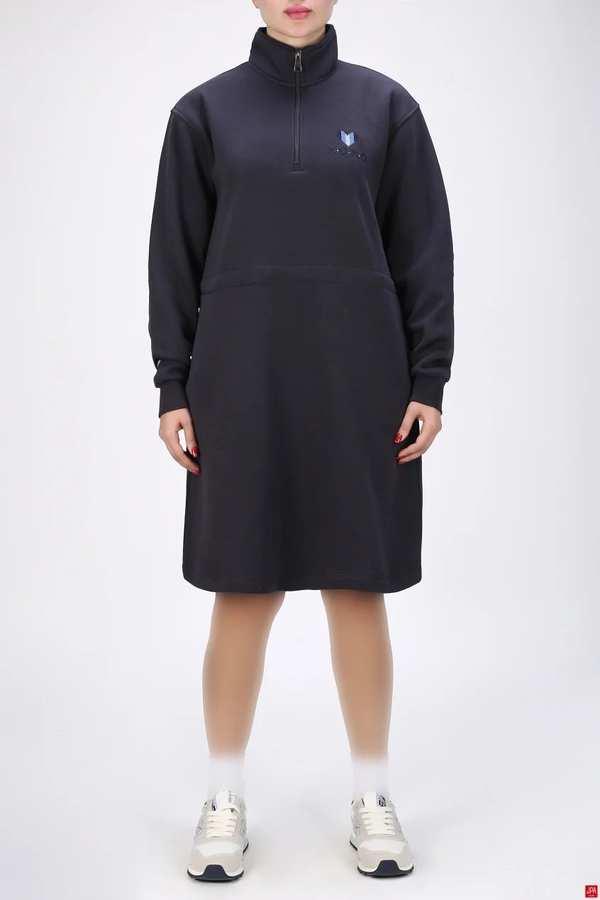 بلوز زنانه دورس نیم زیپ زغالی جی پی ای JPA کد 04058