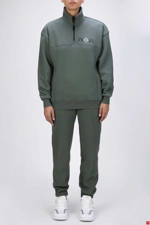 ست بلوز و شلوار زنانه دورس سبز تیره جی پی ای JPA کد 04076