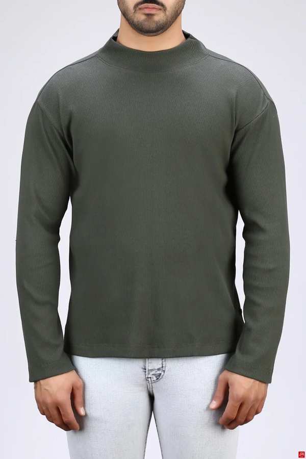 بلوز مردانه یقه اسکی جذب سبز روشن جی پی ای JPA کد 04106