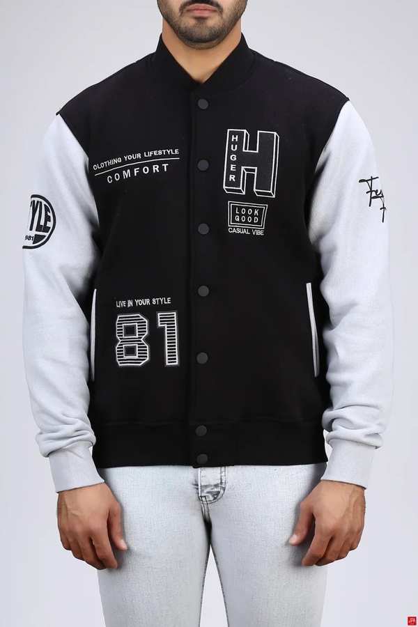 سویشرت بامبر مردانه مشکی جی پی ای JPA کد 04029