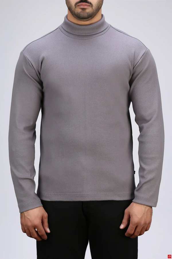 بلوز مردانه یقه اسکی جذب طوسی تیره جی پی ای JPA کد 04105