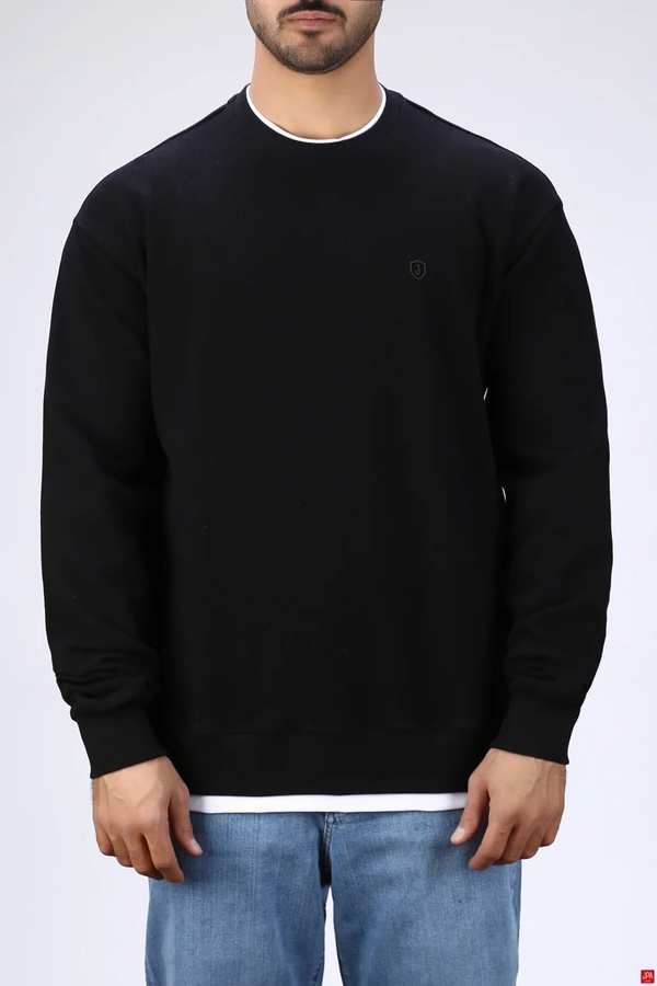 بلوز مردانه یقه گرد مشکی جی پی ای JPA کد 04147