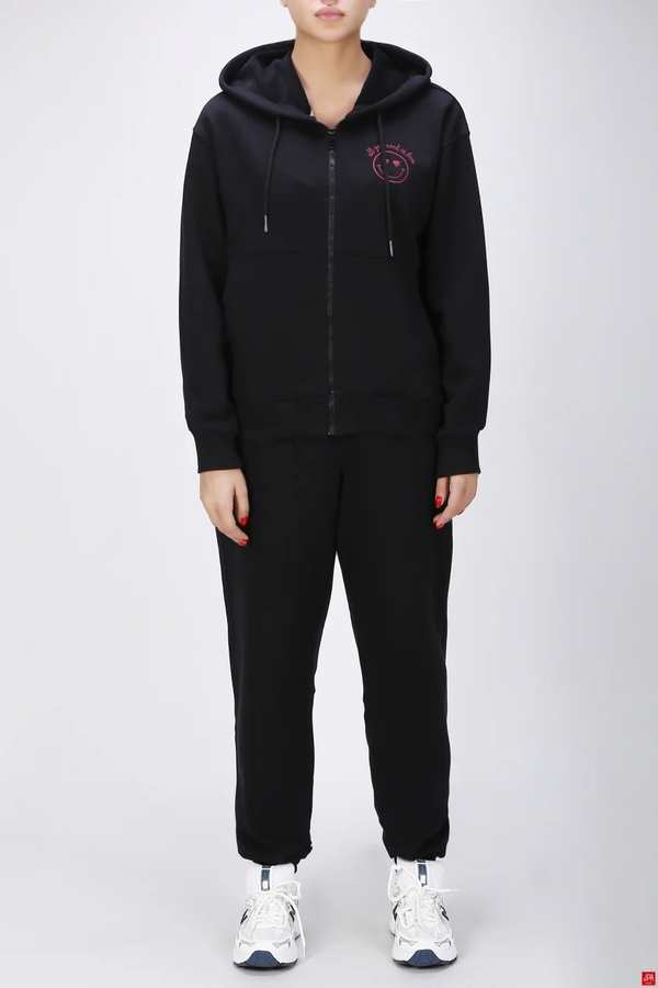 ست سویشرت و شلوار زنانه دورس مشکی جی پی ای JPA کد 04132