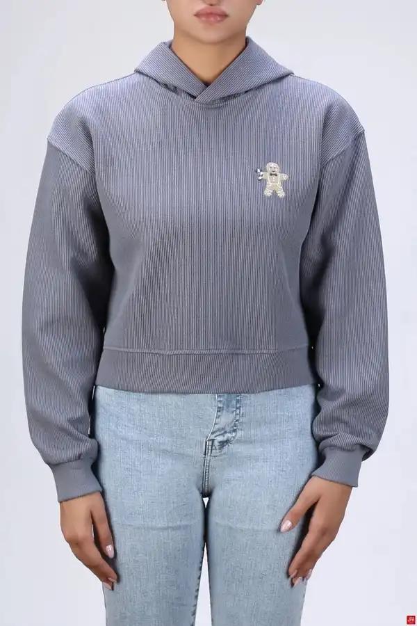 هودی زنانه آبی طوسی جی پی ای JPA کد 04162