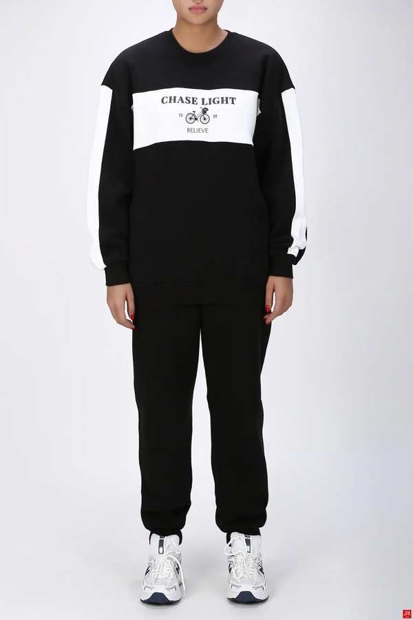 ست بلوز و شلوار زنانه دورس مشکی جی پی ای JPA کد 04083