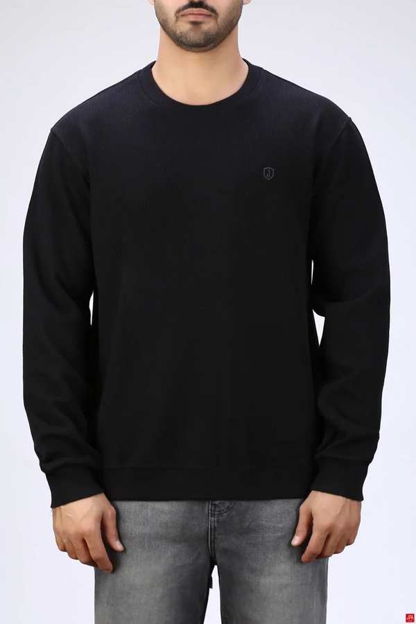 بلوز مردانه یقه گرد مشکی جی پی ای JPA کد 04156