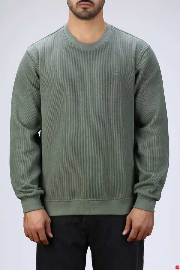 بلوز مردانه یقه گرد سبز روشن جی پی ای JPA کد 04156