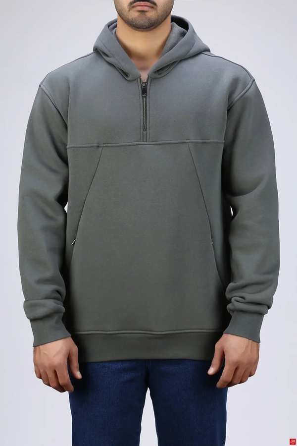 هودی مردانه دورس سبز طوسی جی پی ای JPA کد 04183