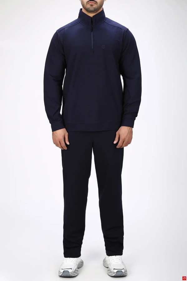 ست بلوز و شلوار مردانه اسپرت رگولار سرمه ای جی پی ای JPA کد 04133