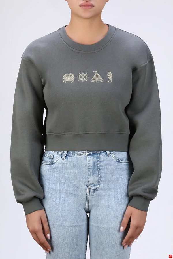 بلوز زنانه دورس سبز طوسی جی پی ای JPA کد 04138