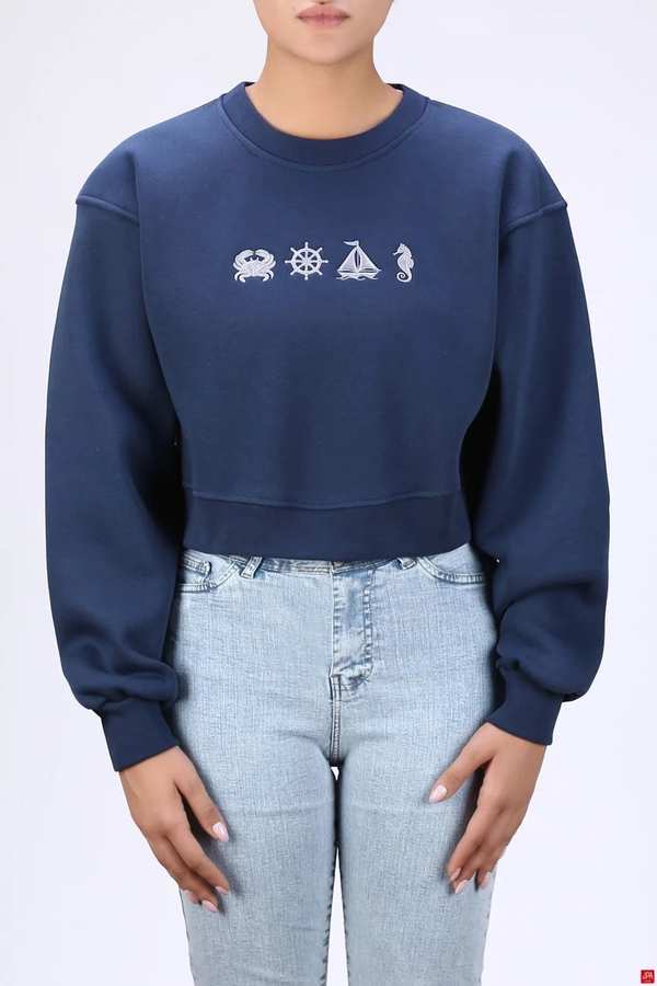 بلوز زنانه دورس آبی تیره جی پی ای JPA کد 04138