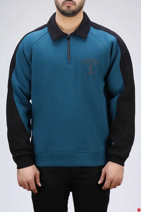 بلوز مردانه دورس نیم زیپ چاپی رگولار جی پی ای JPA کد 04191