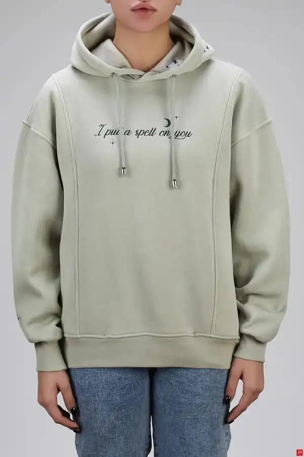 هودی زنانه دورس کلاهدار گلدوزی جی پی ای JPA کد 04205