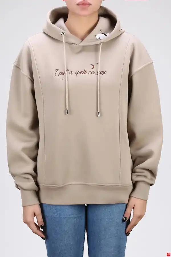 هودی زنانه دورس کلاهدار گلدوزی جی پی ای JPA کد 04205