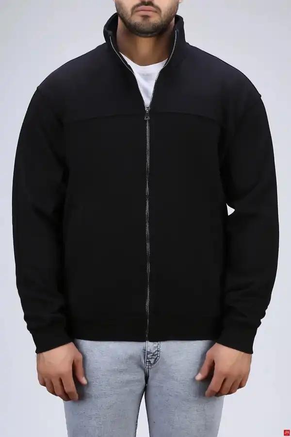 سویشرت مردانه دورس یقه دار ساده رگولار جی پی ای JPA کد 04193