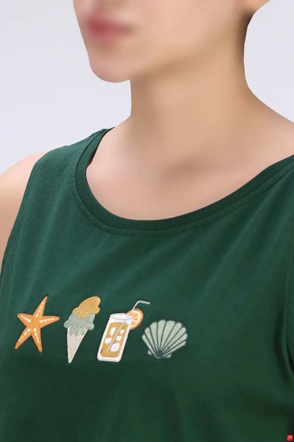 تاپ زنانه یقه گرد گلدوزی رگولار جی پی ای JPA کد - 04262 - تصویر 16