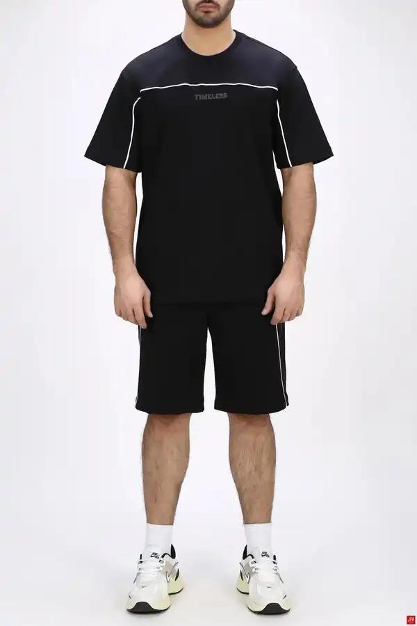 تیشرت شلوارک مردانه راحتی چاپی رگولار جی پی ای JPA کد - 04299