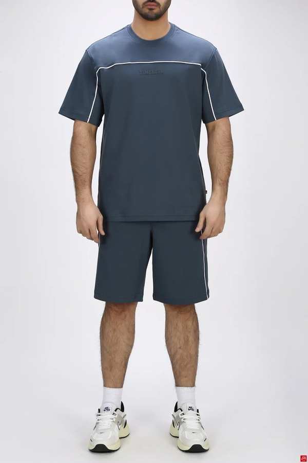 تیشرت شلوارک مردانه راحتی چاپی رگولار جی پی ای JPA کد - 04299