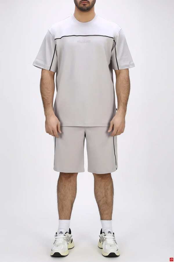 تیشرت شلوارک مردانه راحتی چاپی رگولار جی پی ای JPA کد - 04299