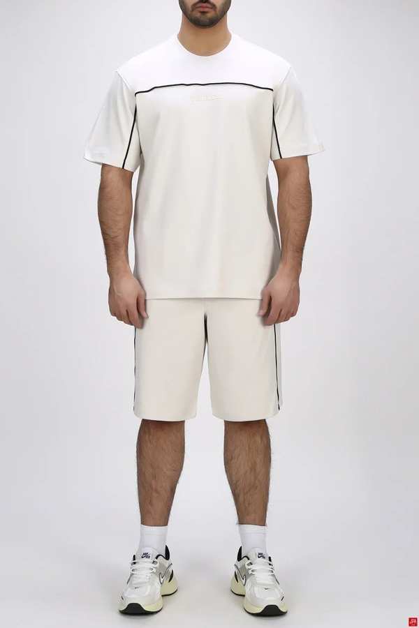 تیشرت شلوارک مردانه راحتی چاپی رگولار جی پی ای JPA کد - 04299