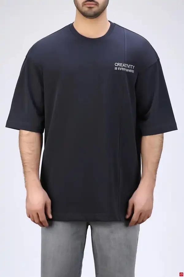 تیشرت مردانه یقه گرد چاپی - گلدوزی جی پی ای JPA کد - 04356